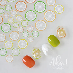 1Pc Cherry Fruit Nail Sticker Nail Art Decals Summer Lemon Grapefruit Self Adhesive DIY Nail Stickers Aha Series Nail Art Decor (Online Order Only)