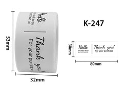 120pcs This Package Nice To Meet You Too Sticker Thank You Small Business Handmade Merchandise Decoration  Seal Label (ONLINE ORDER ONLY)