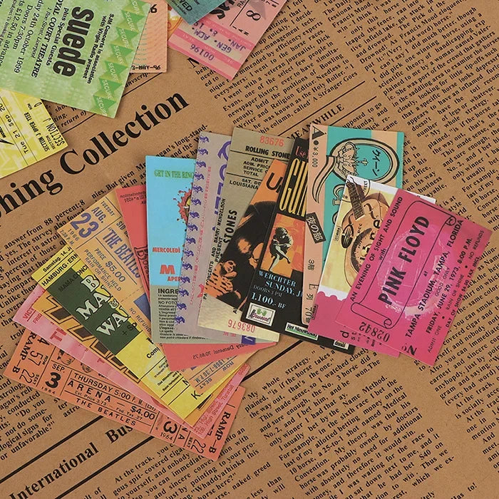 Rock Music Concert Ticket Sticker Packs (ONLINE ORDER ONLY)