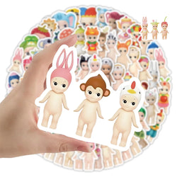 10/30/50/102PCS Sonny Angel Stickers Cute Cartoon Graffiti Sticker Luggage Laptop Guitar Car Bike DIY Decals Scrapbook Kids Toys (ONLINE ORDER ONLY)