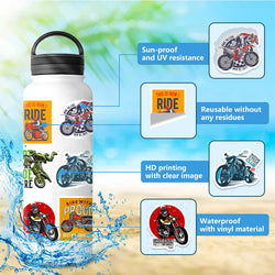 10/30/50pcs Classic Motorcycle Stickers Mountain Bike Decals Laptop Suitcase Notebook Motorcycle Cool Waterproof Sticker Toys (ONLINE ORDER ONLY)