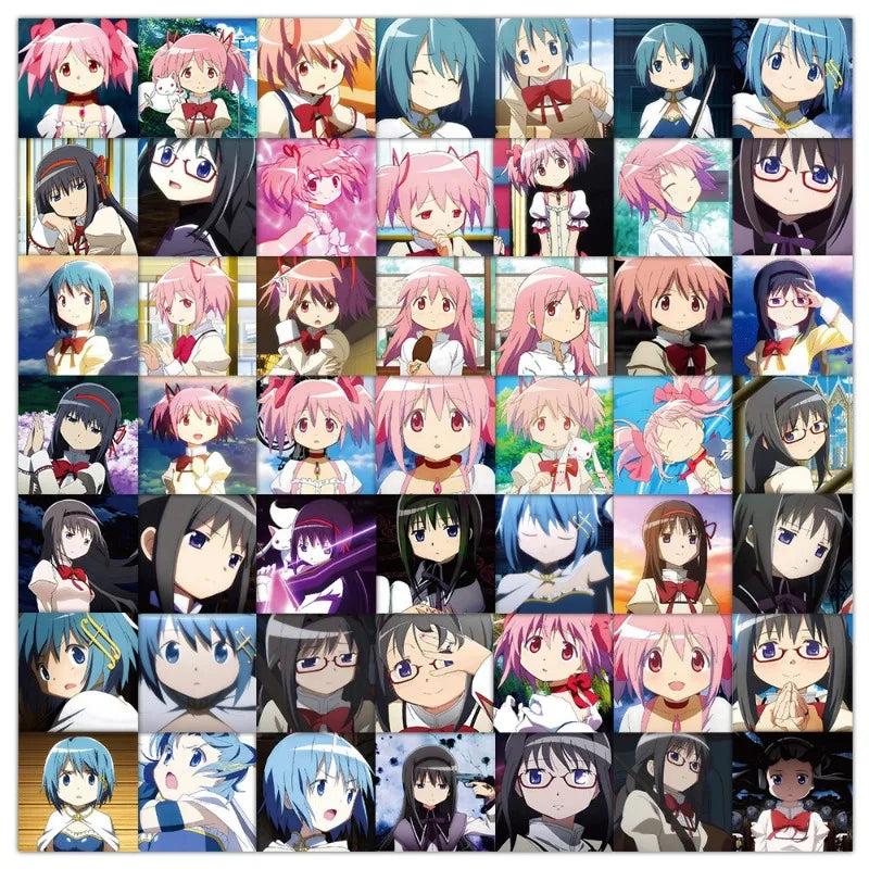 80pcs Puella Magi Madoka Magica Stickers for Luggage, Water Cup, Phone, Laptop, Refrigerator (ONLINE ORDER ONLY)