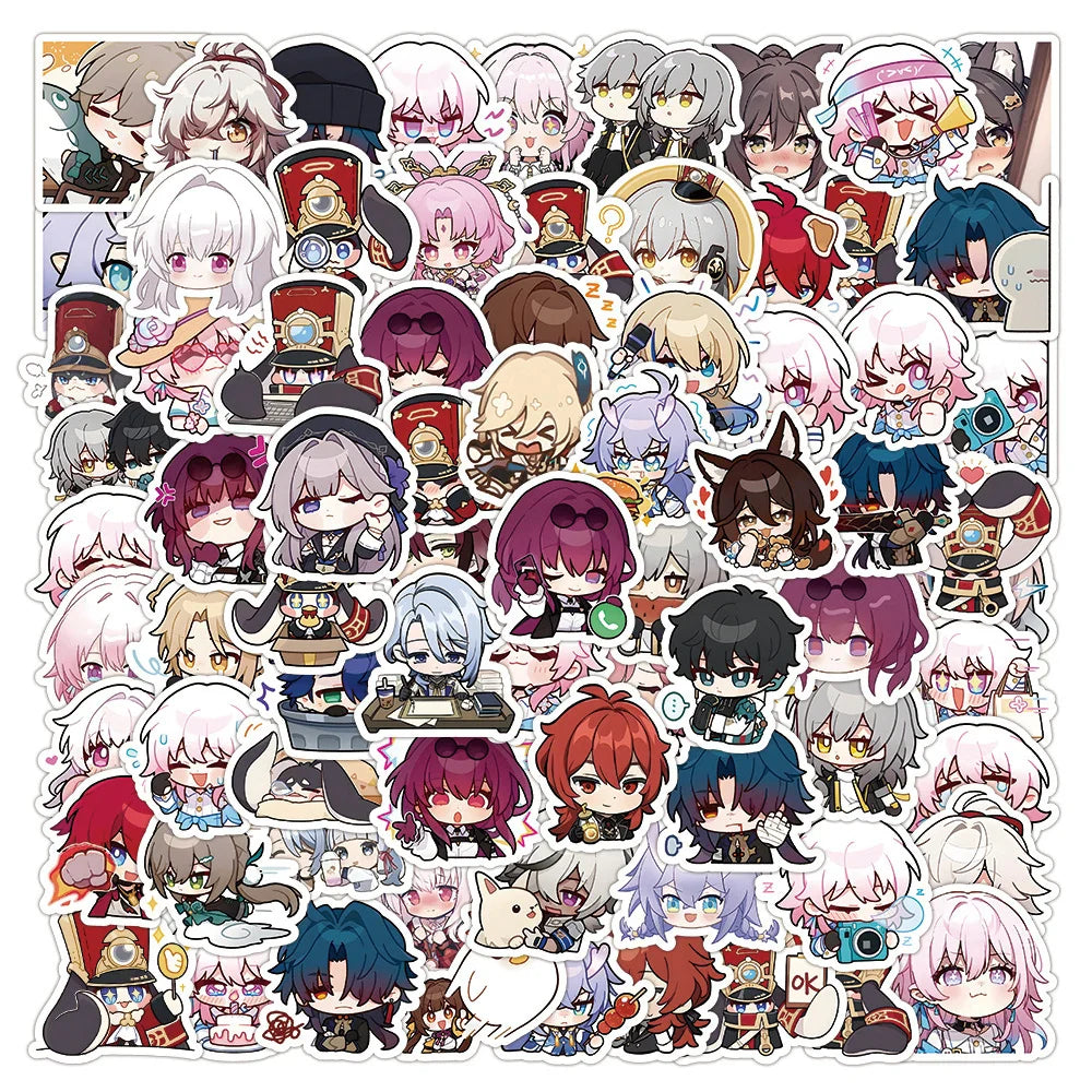 10/30/50/100pcs Anime Cartoon Honkai: Star Rail Sticker Packs (Online Order Only)