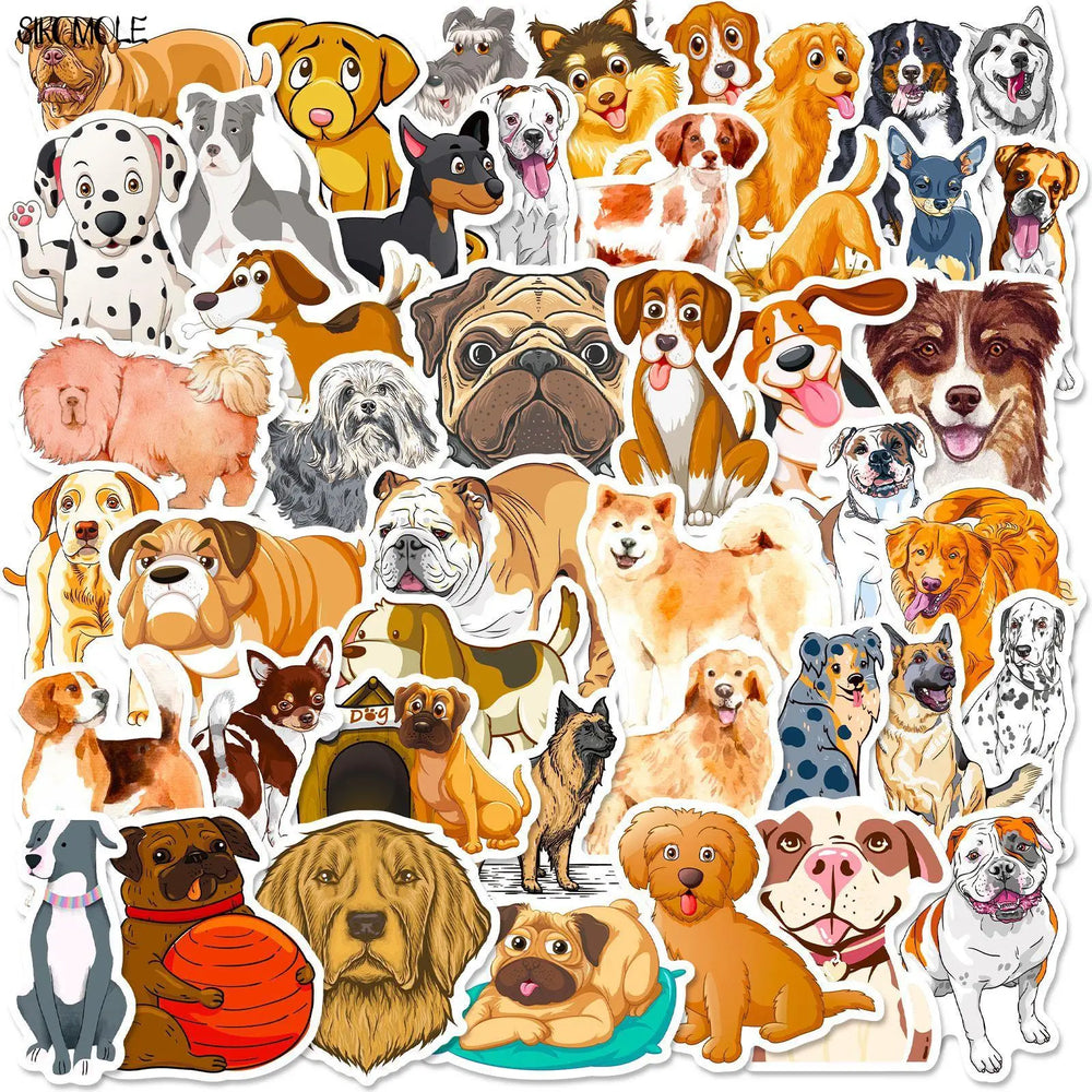 Cartoon Dog Graffiti Stickers Golden Retriever Animal Laptop Decals 10/30/50PCS (Online Order Only)