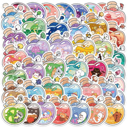 10/30/50PCS INS Style Stickers Elf in Bottle Cartoon Decals Cute Animal Graffiti Sticker Laptop Phone Guitar Car Bike Skateboard (ONLINE ORDER ONLY)