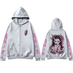 Kamado Nezuko Merch Zipper Hoodie Demon Slayer Oversized (ONLINE ORDER ONLY)
