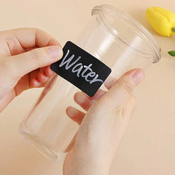 120-300pcs/roll Blackboard Spice Sticker Reusable Jam Labels Kitchen Stickers Organizer Wall Sticker Home Decor Chalkboard Label (ONLINE ORDER ONLY)
