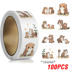 100-500pcs Cute Animals Stickers for Kids Kindergarten School Encouragement Students Games Toy Reward Laptops Labels Sticker (ONLINE ORDER ONLY)