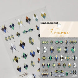 Shiny Colorful Color Block Fragment Square Fragment Grid Rhombus 3D Self Adhesive Nail Art Stickers Rhinestone Manicure Decals (Online Order Only)