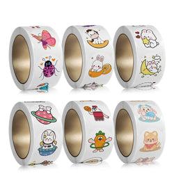50-500pcs Teacher Reward Stickers for Kids Children School Encouragement Students Games Toy Cartoon Animals Stationery Sticker (ONLINE ORDER ONLY)