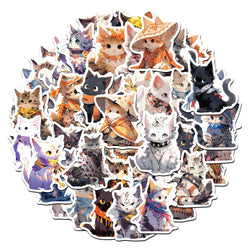Cartoon Animal Cat Stickers Decal for Laptop Motorcycle Luggage Snowboard Fridge (ONLINE ORDER ONLY)