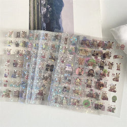 6pcs/10pcs Set Y2K Random Cute Glitter Laser Sticker for Phone Camera Luggage Journal Sticker Kawaii Decoration Sticker Gift (ONLINE ORDER ONLY)