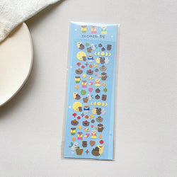 1pc Hot Silver Kawaii Bear Stickers Glitter Scrapbooking Decorative Cute Sticker Korean DIY Diary Album Stick Label Stationery (Online Order Only)