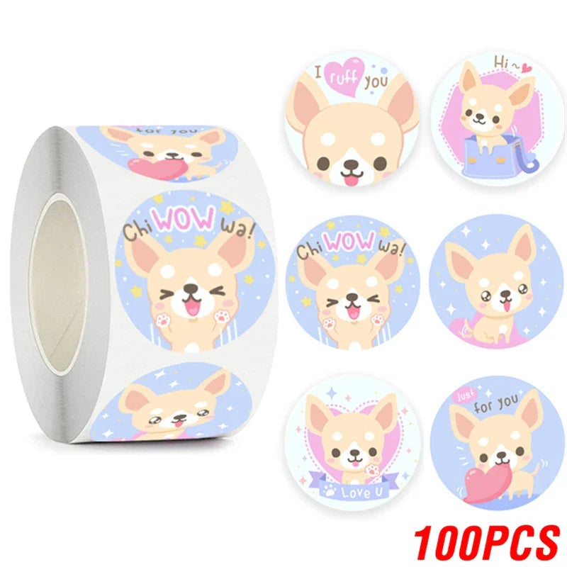 100-500pcs Lovely Animal Stickers Sealing Labels Reward Sticker For School Teacher Kids Stationery Sticker Gift Decor (ONLINE ORDER ONLY)