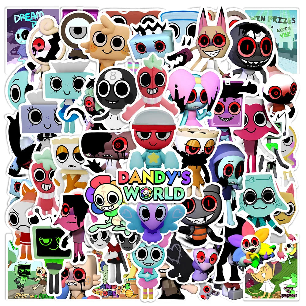 Cartoon Stickers 10/30/50PCS Waterproof DIY Skateboard Laptop Phone Luggage Fridge Decals (Online Order Only)