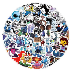 55pcs Undertale Stickers for Laptop, Phone, Water Bottle, Scooter, Suitcase, Refrigerator (Online Order Only)