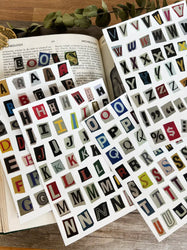 Ins English Alphabet Number Symbol Sticker DIY Scrapbooking Journal Collage Diary Album Planner Decoration (ONLINE ORDER ONLY)