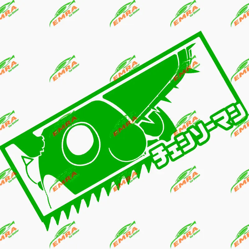 Anime Car Sticker  Exterior Accessories Bodywork Styling Decoration Automobile Parts Cute For Chainsaw Man PVC Vinyl Decal (ONLINE ORDER ONLY)
