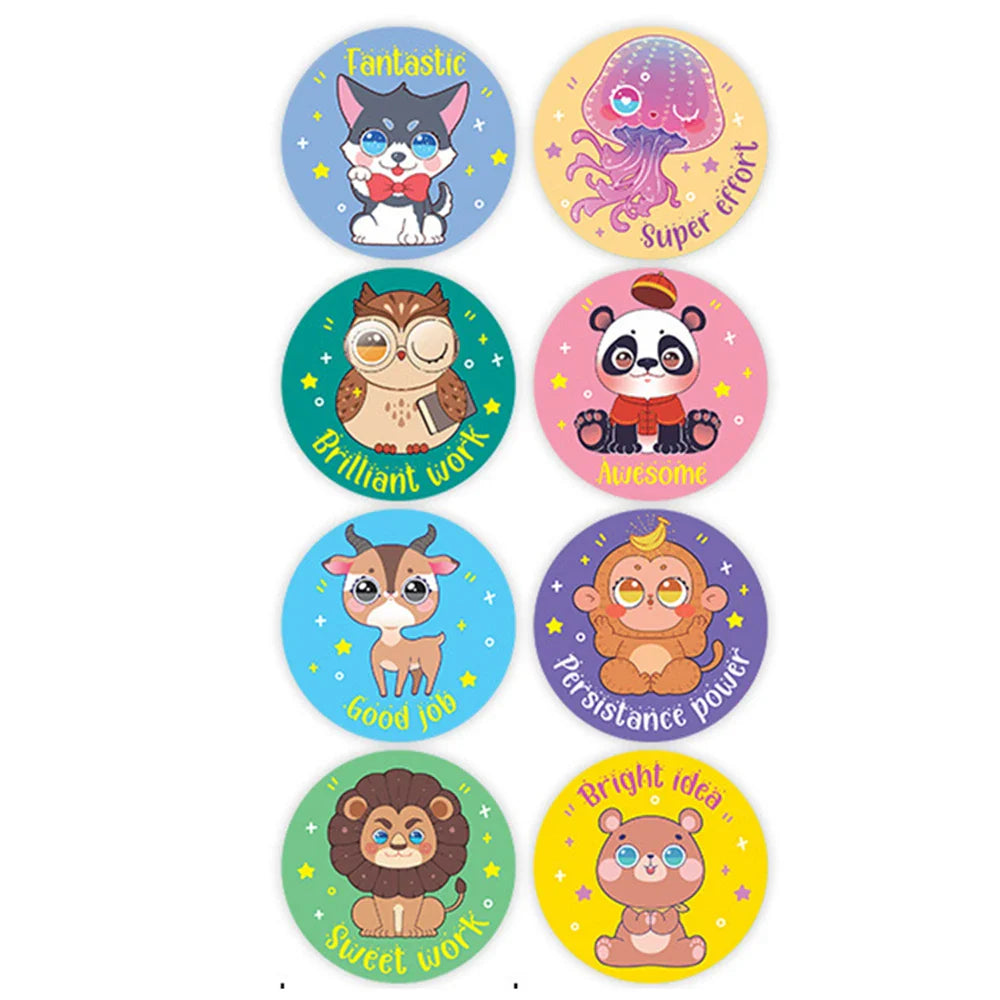 100-500pcs Kids Toy Stickers Animal Cartoon Stickers Various Cute Design Patterns School Teacher Reward Stickers (ONLINE ORDER ONLY)