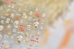 Sweater Glovesvacuum Cup Milk Fallen Leaves Kitten Adhesive Nail Art Stickers Warm Suitpinecone Kitchenware Cat Manicure Decals (ONLINE ORDER ONLY)