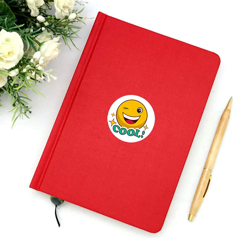 Smile Face Sticker Kids Reward Sticker Yellow Dots Labels Happy Animal  Sticker Kids Toys School Teacher Student Stationery (ONLINE ORDER ONLY)