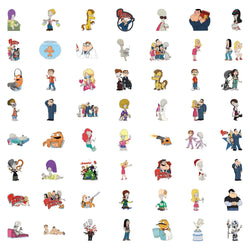10/30/55PCS American Dad Cartoon Stickers Funny Animation Sticker DIY Luggage Laptop Guitar Car Bike Skateboard Decals Kids Toys (ONLINE ORDER ONLY)