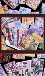 50 Pages Cute Fragments Series Cut Film Sticker Book Y2K Sticker Journal Handbook Scrapbooking Kawaii Decoration Sticker Gift (ONLINE ORDER ONLY)