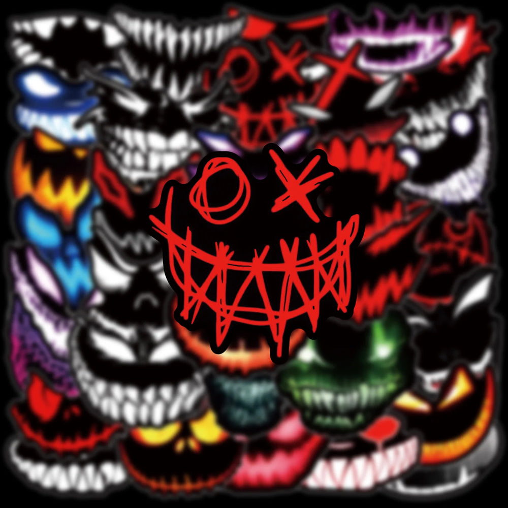 10/30/50PCS Make a Face Stickers Cool Graffiti Meme Sticker DIY Scrapbook Luggage Laptop Guitar Car Bike Skateboard Decals Toy (ONLINE ORDER ONLY)