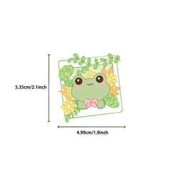 50Pcs Energetic Frog Stickers Waterproof Cute Animals Sticker Scrapbooking Skateboard Luggage Water Bottle Decals (ONLINE ORDER ONLY)