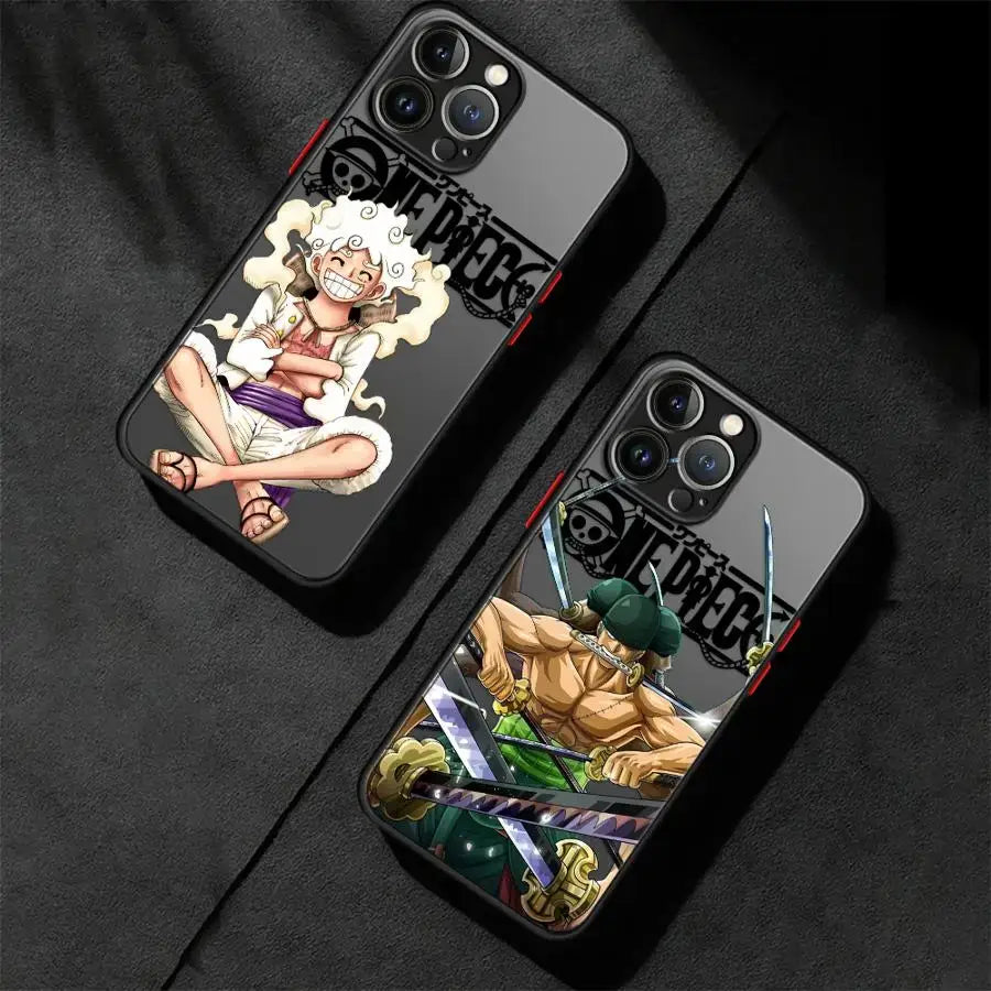One Piece Phone Case: Zoro & Luffy Matte iPhone Cover (ONLINE ORDER ONLY)