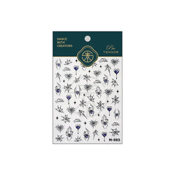 Cat Eye Shiny Blue Purple Spider Cross Love Heart Star Snake Web Jelly Thrilling Nail Art Stickers Manicure Decals Halloween (ONLINE ORDER ONLY)