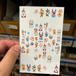 Merry Christmas Penguin Nail Art Sticker 3D Slider Deer Santa Claus Decal New Year Nail Decorations Sticker Manicure Accessories (ONLINE ORDER ONLY)