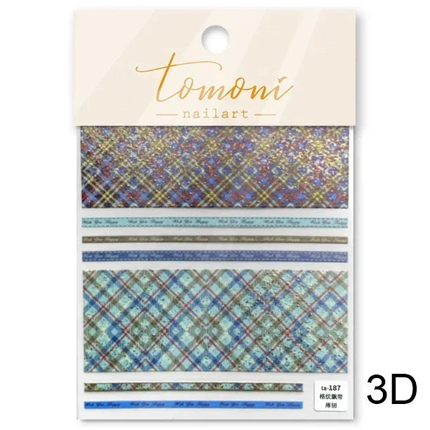 Shiny Colorful Color Block Fragment Square Fragment Grid Rhombus 3D Self Adhesive Nail Art Stickers Rhinestone Manicure Decals (Online Order Only)