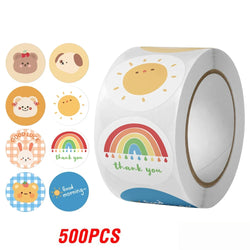500pcs Cute Sticker for Kids Animals Face Reward Sticker for Classroom Teacher Supplies Motivational Scrapbooking (Online Order Only)