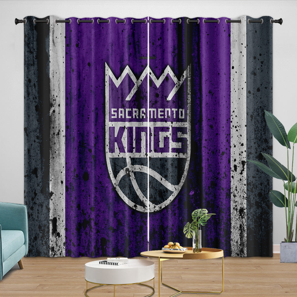 Sacramento Kings Curtains Blackout Window Drapes Room Decoration (Online Order Only)