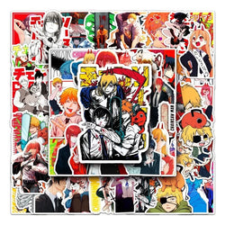 Chainsaw Man Anime Stickers Pack for Laptop, Phone, Car, Scooter, and More (Online Order Only)