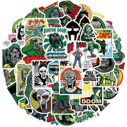 Mf Doom Stickers Pack: Snowboard, Laptop, Luggage, Car, Fridge, DIY Vinyl Decor (ONLINE ORDER ONLY)