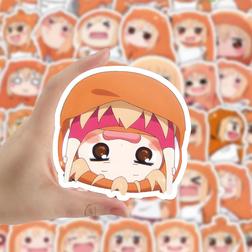 10/30/60PCS Cute Doma Umaru Stickers Anime Meme Sticker Scrapbook Luggage Laptop Guitar Car Bike Skatebaord Decals Catoon Toy (Online Order Only)