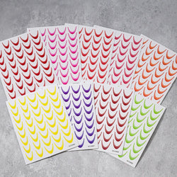 9/18pcs Gradient Color Line Design Nail Art Stickers 3D Dopamine Y2K French Nail Decals Self-Adhesive Ombre Manicure Decor Foils (Online Order Only)