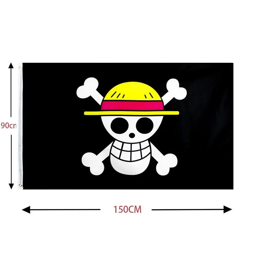 One Piece Flag: Straw Hat Pirates Jolly Roger Banner (ONLINE ORDER ONLY)