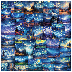 Starry Sky Stickers 10/25/50pcs for Scrapbook, Luggage, Water Bottle, Phone, Laptop, Guitar (Online Order Only)