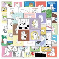 10/20/40PCS West Highland Dog White Terrier Sticker Packs (ONLINE ORDER ONLY)