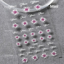 Cute Bee Honey Jar Daisy Flowers Gather Honey Pot Love Heart Green Leaves Reliefs Self Adhesive Nail Art Stickers Manicure Decal (ONLINE ORDER ONLY)