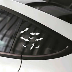 18pcs PVC Bat  Sticker Scary Decor Props For Bar Room,car truck laptop. Perfect For Halloween (ONLINE ORDER ONLY)