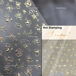 Colorful Bubbles Star Shiny Dreamy Glass Shards Flat 5D Soft Embossed Relief Self Adhesive Nail Art Sticker Chic Manicure Decal (ONLINE ORDER ONLY)
