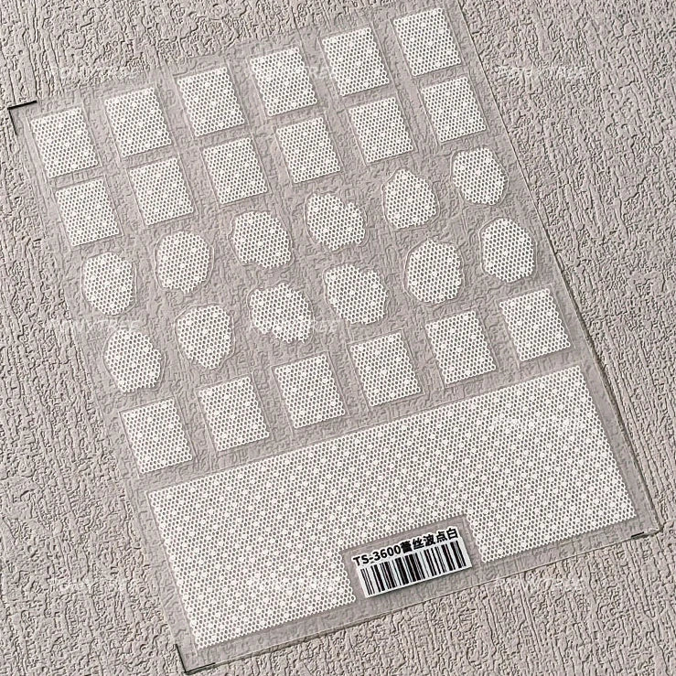 Retro White Lace Fabric Piece Bowknot English Letter Decorative Border Irregular Cloth Block Adhesive Nail Art Stickers Decals (ONLINE ORDER ONLY)