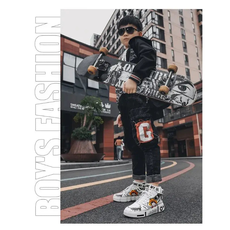 One Piece Luffy High Top Shoes Zoro Anime Sneakers (ONLINE ORDER ONLY)