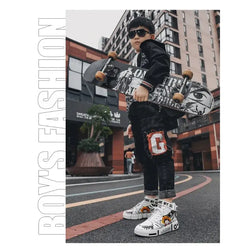 One Piece Luffy High Top Shoes Zoro Anime Sneakers (ONLINE ORDER ONLY)