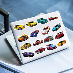 10/30/50PCS Cute Cool Car PVC Sticky Sticker Aesthetic DIY Korean Stationery Decoration Scrapbooking School Supplies for Kids (ONLINE ORDER ONLY)