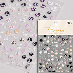 Black Cat Kitten Rabbit Cat's Paw Bowknot Tie Bunny Animals Love Heart Jelly Adhesive Nail Art Stickers Manicure Decal Wholesale (ONLINE ORDER ONLY)